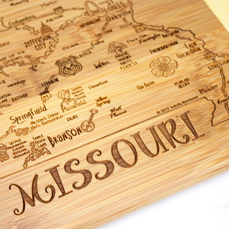 Totally Bamboo A Slice of Life Missouri State Serving and Cutting Board  11"" x 8.75"" - Image 3